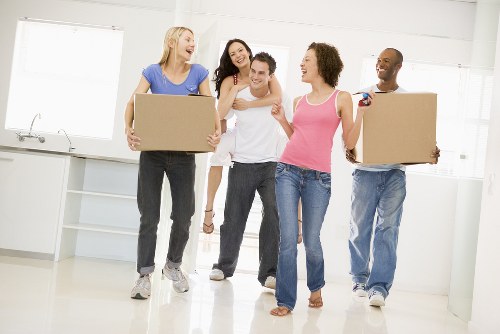 Movers preparing a home move in Gidea Park