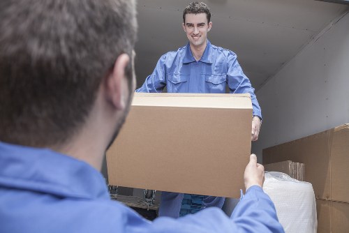 Professional man with van service near Gidea Park residential streets