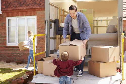 Preparing items for furniture pick-up in Gidea Park
