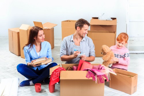 Removal van service for a home move in Gidea Park