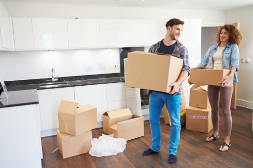 Organised boxes and labelled rooms for a smooth unpacking process