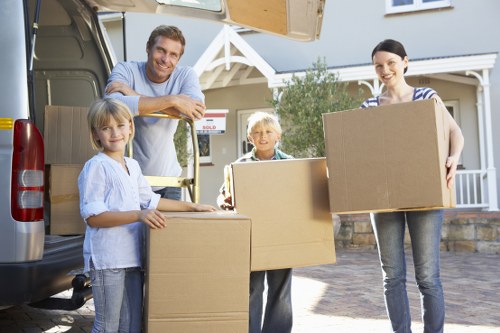 Careful loading of furniture and boxes for a Gidea Park home move