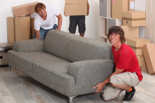 Preparing boxes and furniture for a Gidea Park move