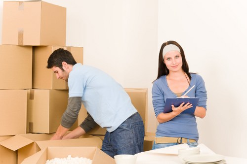 Commercial and residential movers working in Gidea Park