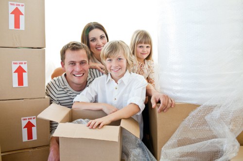 Local movers handling access and loading challenges on a Gidea Park street
