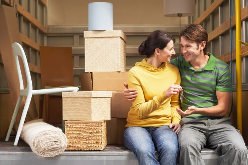 Packing and handling office equipment during a local relocation